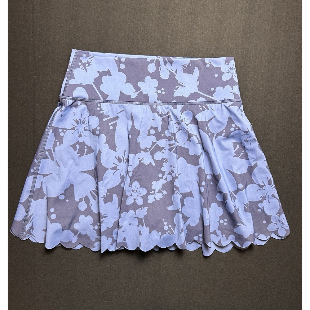Offline by Aerie Women's Blue Floral Active Tennis Pickleball Skirt Skort Size M